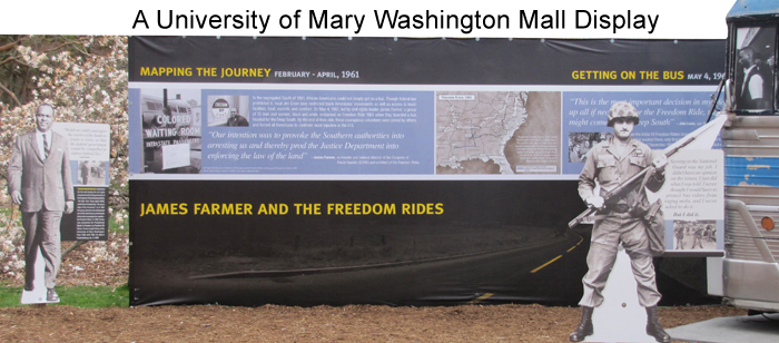 James L. Farmer Quote & Freedom Ride Display by Hilary Lips