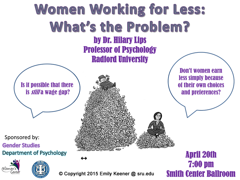 Working for Less: What's the Problem ~ Slippery Rock University Poster by Dr. Emily Keener April 2015