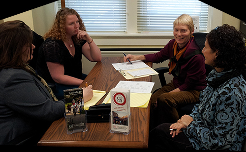 Left-to-rt Ms. Rori Holford Ms. Kasey Campbell Dr. Hilary Lips Dr. Carla Corroto -April 2014